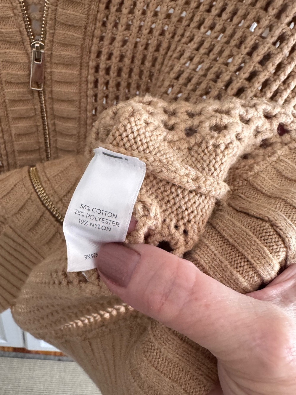 Jjill medium zip front sweater, like new - Picture 4 of 5
